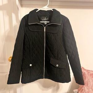 London Fog Quilted Black Jacket